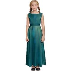 Background Green Kids  Satin Sleeveless Maxi Dress