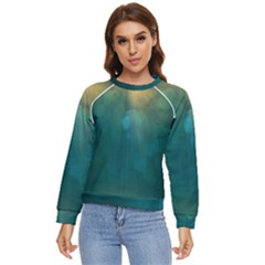 Background Green Women s Long Sleeve Raglan Tee