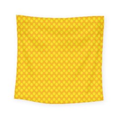 Polkadot Gold Square Tapestry (small) by nate14shop