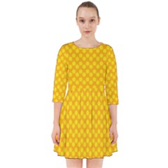 Polkadot Gold Smock Dress by nate14shop