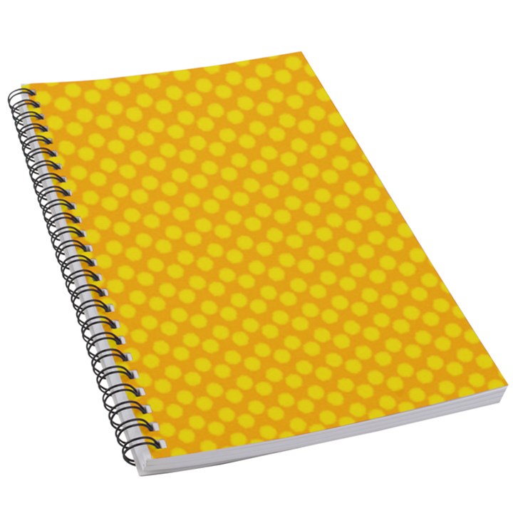 Polkadot Gold 5.5  x 8.5  Notebook