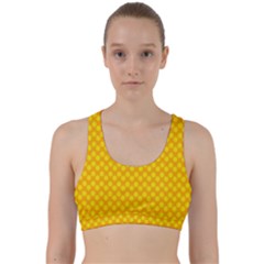 Polkadot Gold Back Weave Sports Bra by nate14shop