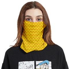 Polkadot Gold Face Covering Bandana (two Sides) by nate14shop