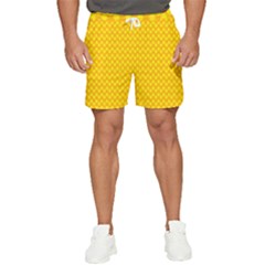 Polkadot Gold Men s Runner Shorts