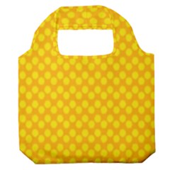 Polkadot Gold Premium Foldable Grocery Recycle Bag