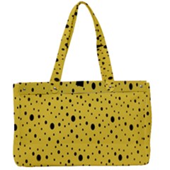 Polkadot Yellow Canvas Work Bag by nate14shop