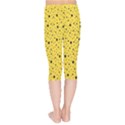 Polkadot Yellow Kids  Capri Leggings  View2