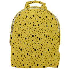 Polkadot Yellow Mini Full Print Backpack by nate14shop