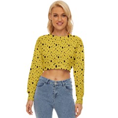 Polkadot Yellow Lightweight Long Sleeve Sweatshirt