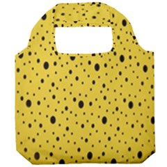 Polkadot Yellow Foldable Grocery Recycle Bag by nate14shop