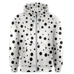 Motif-polkadot-001 Men s Zipper Hoodie