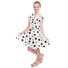 Motif-polkadot-001 Kids  Short Sleeve Dress by nate14shop