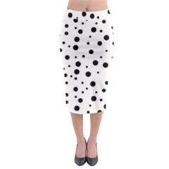 Motif-polkadot-001 Midi Pencil Skirt