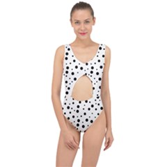 Motif-polkadot-001 Center Cut Out Swimsuit by nate14shop