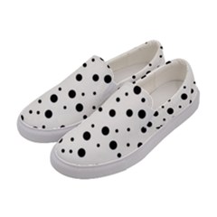 Motif-polkadot-001 Women s Canvas Slip Ons by nate14shop