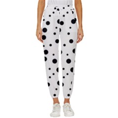 Motif-polkadot-001 Cropped Drawstring Pants