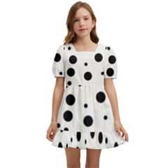 Motif-polkadot-001 Kids  Short Sleeve Dolly Dress