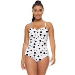 Motif-polkadot-001 Retro Full Coverage Swimsuit