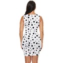 Motif-polkadot-001 Draped Bodycon Dress View4