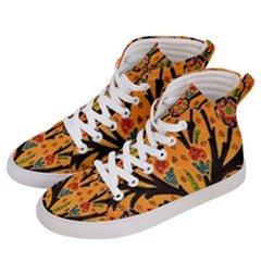 Mosaic Women s Hi-top Skate Sneakers by nate14shop