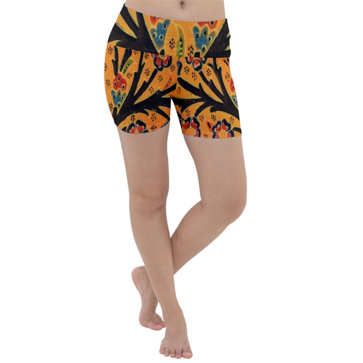 Mosaic Lightweight Velour Yoga Shorts