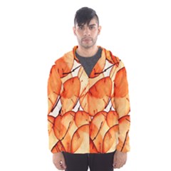 Orange Men s Hooded Windbreaker