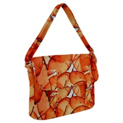 Orange Buckle Messenger Bag by nate14shop