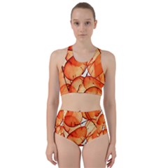 Orange Racer Back Bikini Set by nate14shop