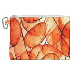 Orange Canvas Cosmetic Bag (xl) by nate14shop