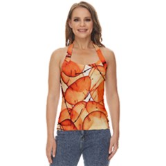 Orange Basic Halter Top