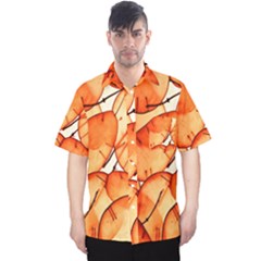 Orange Men s Hawaii Shirt