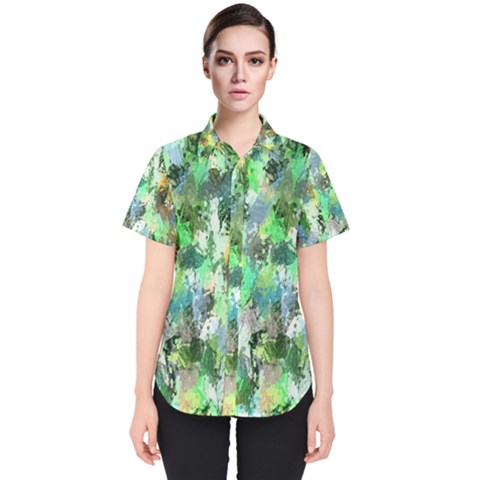 Painting Women s Short Sleeve Shirt by nate14shop