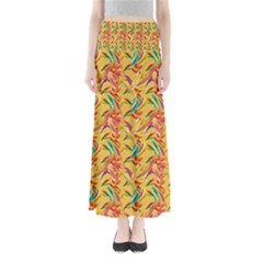 Pattern Full Length Maxi Skirt