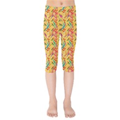 Pattern Kids  Capri Leggings  by nate14shop