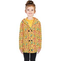 Pattern Kids  Double Breasted Button Coat