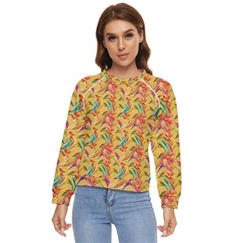 Pattern Women s Long Sleeve Raglan Tee by nate14shop