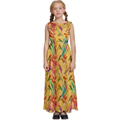 Pattern Kids  Satin Sleeveless Maxi Dress