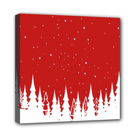 Merry Cristmas,royalty Mini Canvas 8  X 8  (stretched) by nate14shop