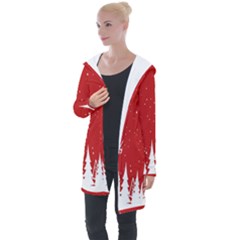 Merry Cristmas,royalty Longline Hooded Cardigan by nate14shop