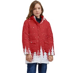 Merry Cristmas,royalty Kid s Hooded Longline Puffer Jacket by nate14shop