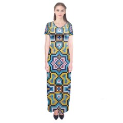 Kashi Short Sleeve Maxi Dress by nate14shop