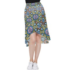 Kashi Frill Hi Low Chiffon Skirt by nate14shop