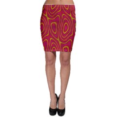 Pattern Pink Bodycon Skirt by nate14shop