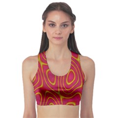 Pattern Pink Sports Bra by nate14shop