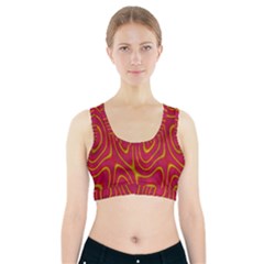 Pattern Pink Sports Bra With Pocket by nate14shop