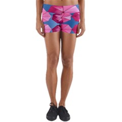 Pink Umbrella Yoga Shorts by nate14shop