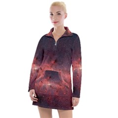 Milky-way-galaksi Women s Long Sleeve Casual Dress by nate14shop