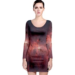 Milky-way-galaksi Long Sleeve Bodycon Dress by nate14shop