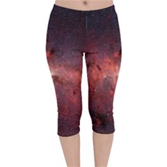 Milky-way-galaksi Velvet Capri Leggings  by nate14shop