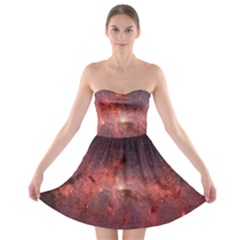 Milky-way-galaksi Strapless Bra Top Dress